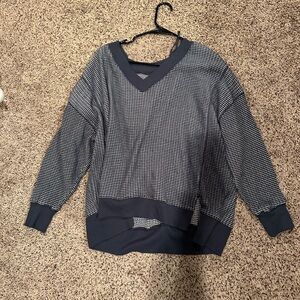 American Eagle Outfitters Navy V-Neck Sweater